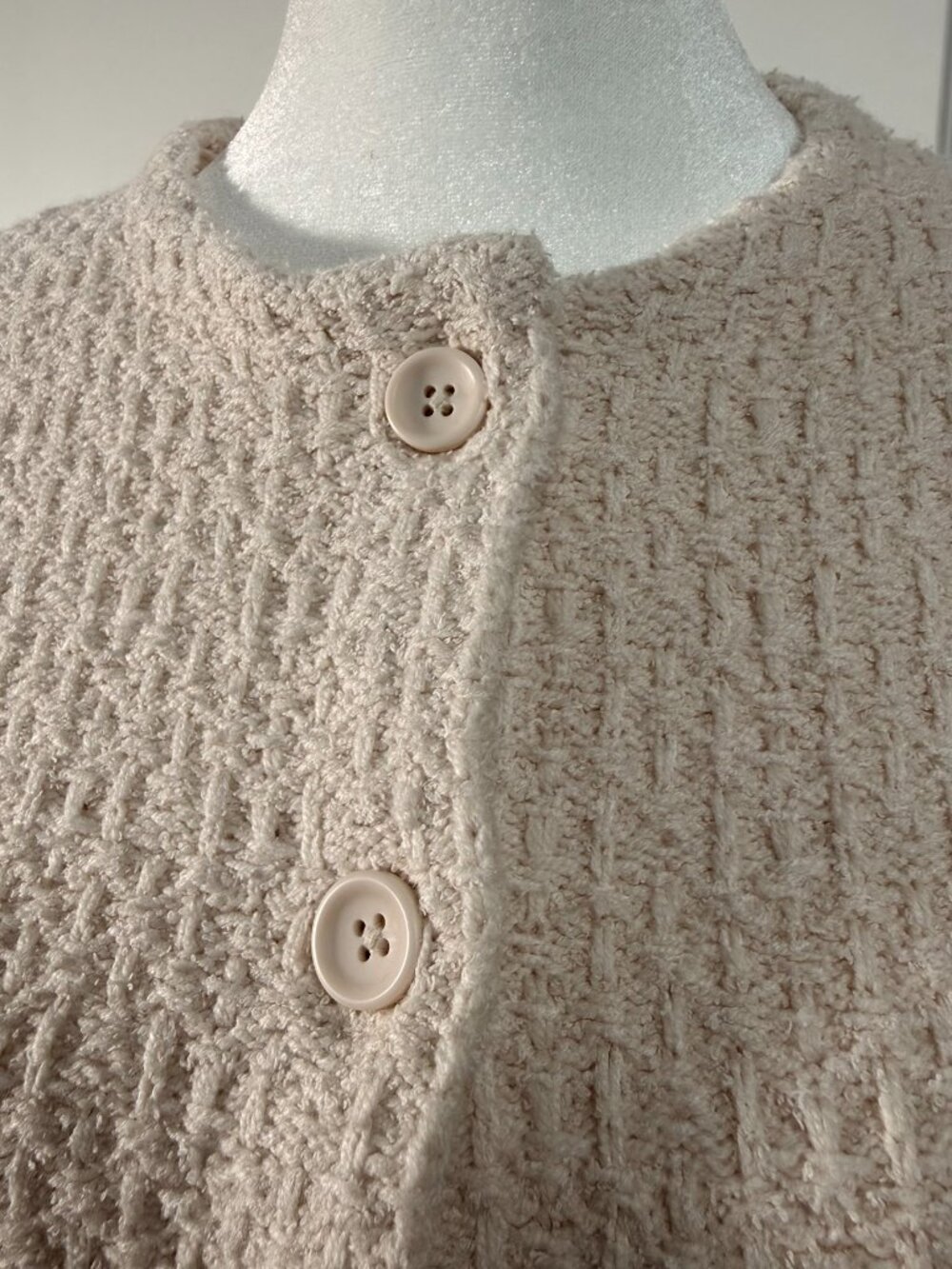NWOT UNIQLO Knitted Short Jacket in Cream, Size S - Picture 6 of 11